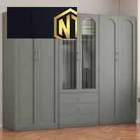 TỦ QUẦN ÁO GỖ MDF PHỦ MELAMINE MẪU 05